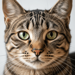Friendly cat face